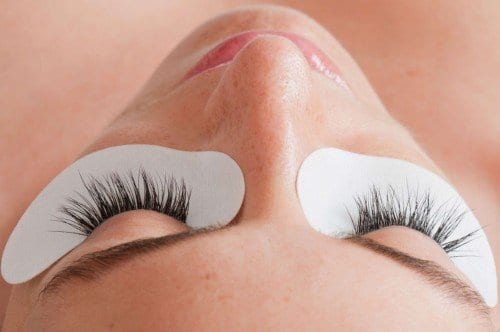 extensiones de pestañas